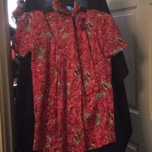 Pink Paisley blouse